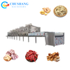PLC Control Microwave Dryer Sterilizer Machine for Ginger Garlic Chili Peppers Cinnamon Spices Medicinal Herbs 