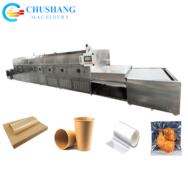 High Efficiency Microwave Packing Material Dryer Sterilizer For Vacuum Bag Composite Film Paper Cup Food Packing Paper