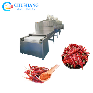 High Efficiency Tunnel Microwave Chili Pepper Dehydration Dryer Drying Machine