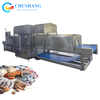 Continuous Microwave Seafood Defrosting Machine Shrimp Fish Frozen Surimi Thawing Equipment
