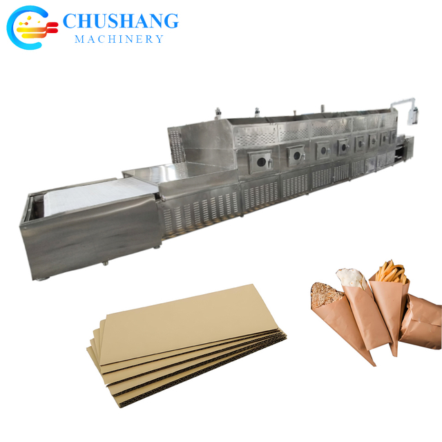 Continuous Microwave Paper Board Food Wrapping Paper Pasteboard Dryer Drying Machine