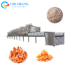 Continuous Shrimp Prawn Little Fish Scallop Seafood Microwave Dehydrator Belt Dryer