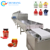 Continuous Microwave Food Beverage Sterilizer Bottled Drinks Oral Liquid Sterilization Machine
